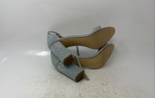 Load image into Gallery viewer, Madden Girl Womens Blue Glitters Block Heels Ankle Strap Sandals Size 6.5 M