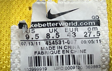 Load image into Gallery viewer, Nike Mens Air Max+ 2011 454531-007 Gray Yellow Lace-Up Sneaker Shoes Size 9.5