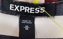 Load image into Gallery viewer, Express Womens Multicolor Striped Sleeveless A-Line Dress Size Medium