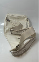 Load image into Gallery viewer, BCBGeneration Womens Vanilla Faux Leather Adjustable Strap Zipper Sling Backpack