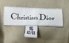 Load image into Gallery viewer, Authentic Christian Dior Mens Beige Long Sleeve Pocket Dress Shirt Size 16 32/33