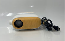 Load image into Gallery viewer, Artsea White Yellow Portable Home Theater HDMI USB Mini Projector Not Tested