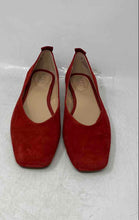 Load image into Gallery viewer, Franco Sarto Womens Ailee Red Leather Square Toe Slip-On Ballet Flats Size 8 M