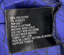 Load image into Gallery viewer, Worthington Womens Black Blue Printed Short Sleeve Blouse Top Size Small