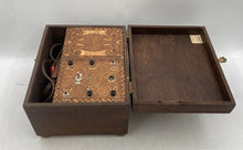 Load image into Gallery viewer, Vintage Brown Wooden Electric Shock Machine Electrotherapy Device Non Functional