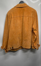 Load image into Gallery viewer, Terry Lewis Mens Orange Leather Long Sleeve Button Front Jacket Size 1X