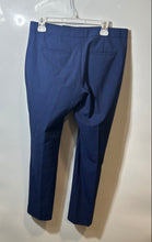 Load image into Gallery viewer, Banana Republic Womens Blue Printed Flat Front Slash Pocket Dress Pants Size 6