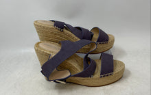 Load image into Gallery viewer, Kenneth Cole Womens Olivia Cross Beige Purple Open Toe Espadrille Sandals Size 7