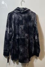 Load image into Gallery viewer, Donna Karan Womens Gray Tie Dye Long Sleeve Cowl Neck Pullover Sleepshirt Size L