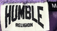 Load image into Gallery viewer, Humble Religion Womens Purple Graphic Print Long Sleeve Pullover Hoodie Size M