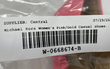 Load image into Gallery viewer, Michael Kors Womens Carmen Pink Gold Slip-On Casual Ballet Flats Size 5M