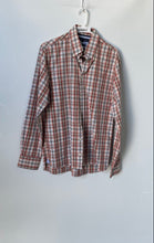 Load image into Gallery viewer, Tommy Hilfiger Mens Multicolor Plaid Cotton Button-Up Shirt Size Medium