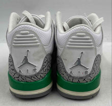 Load image into Gallery viewer, Authentic Nike Womens Air Jordan 3 Retro Green White Sneaker Shoes Sz 6 Damaged