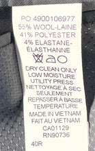 Load image into Gallery viewer, Calvin Klein Mens Gray Single-Breasted Two-Button Blazer Jacket Size 40R