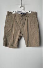 Load image into Gallery viewer, Psycho Bunny Mens Beige Flat Front Pockets Stretch Chino Shorts Size 32