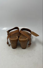 Load image into Gallery viewer, Montana Womens Brown Open Toe Wedge Heel Espadrille Sandals Size 7