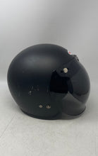 Load image into Gallery viewer, Bell Mens Black Adjustable Strap Cushioned Open Face Motorcycle Helmet Size S