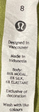 Load image into Gallery viewer, Lululemon Womens Green Sleeveless V-Neck Activewear Pullover Tank Top Size 8