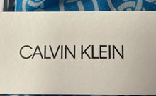 Load image into Gallery viewer, Calvin Klein Womens Blue White Chain Print Oblong Rectangle Scarf With Tags