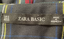 Load image into Gallery viewer, Zara Womens Multicolor Plaid Pockets Skinny Leg Side Zip Ankle Pants Size S