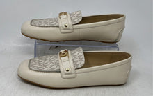 Load image into Gallery viewer, Michael Kors Womens Mandy Cream Monogram Leather Loafer Shoes Size 7.5 M