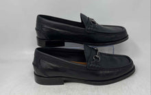 Load image into Gallery viewer, Aldo Mens Wildwoodd Black Leather Horsebit Moc Toe Slip-On Loafer Shoes Size 10