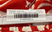 Load image into Gallery viewer, Nine West Womens Orange White Leaf Print Pull-On Wide-Leg Ankle Pants Size XS