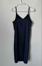 Load image into Gallery viewer, Sam Edelman Womens Blue V-Neck Sleeveless Spaghetti Strap Slip Dress Size 4
