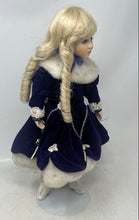 Load image into Gallery viewer, Vintage Franklin Heirloom Blonde Hair Margaret Lynn Collectible Porcelain Doll