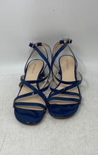 Load image into Gallery viewer, Enzo Angiolini Womens Blue Block Heel Adjustable Buckle Strappy Sandals Size 8 M