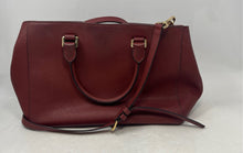 Load image into Gallery viewer, Michael Kors Womens Kellen Brown Leather Bottom Studs Top Handle Satchel Handbag