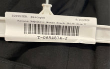 Load image into Gallery viewer, Banana Republic Womens Black Flat Front Back Slit Straight & Pencil Skirt Size 0