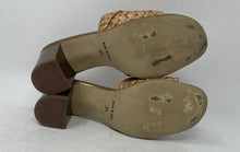 Load image into Gallery viewer, Ilaria Sartori Womens Open Toe Brown Block Heel Slip-On Slide Sandals Size EU 39