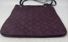 Load image into Gallery viewer, Vera Bradley Womens Purple Quilted Double Handle Shoulder Handbag