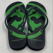 Load image into Gallery viewer, Authentic Tory Burch Womens Black Slip-On Flip-Flop Sandals Size 6/7 Worn