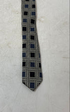 Load image into Gallery viewer, Andrew Fezza Mens Multicolor Geometric Print Silk Pointed Tie