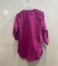 Load image into Gallery viewer, Calvin Klein Womens Pink Long Sleeve Pockets Button Front Blouse Top Size XS