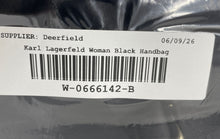Load image into Gallery viewer, Karl Lagerfeld Womens Black Zipper Adjustable Strap Top Handle Backpack