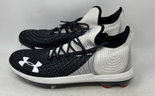 Load image into Gallery viewer, Under Armour Mens Harper 4 Low ST 3022059-101 Black White Baseball Cleats Sz 16