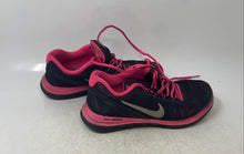 Load image into Gallery viewer, Nike Kids Dual Fusion Run 3 654143-001 Black Pink Sneaker Shoes Size 5.5Y