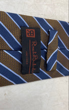 Load image into Gallery viewer, Renato Balestra Mens Blue Silk Striped Adjustable Pointed Tie