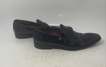 Load image into Gallery viewer, Hugo Boss Mens Black Leather Square Toe Slip-On Loafer Shoes Size 9.5