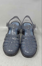Load image into Gallery viewer, Melissa Womens Possession Blue Clear Glitter Block Heel Fisherman Sandals Size 8