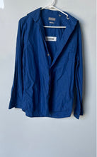 Load image into Gallery viewer, Michael Kors Mens Blue Long Sleeve Collared Regular Fit Button-Up Shirt Size M