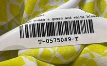 Load image into Gallery viewer, Vince Camuto Womens Green White Abstract Sleeveless Pullover Blouse Top Size M