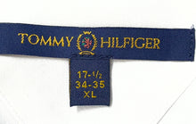Load image into Gallery viewer, Tommy Hilfiger Mens White Cotton Long Sleeve Collared Dress Shirt Size XL 17.5