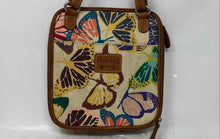 Load image into Gallery viewer, Fossil Womens Multicolor Butterfly Print Leather Adjustable Strap Crossbody Bag