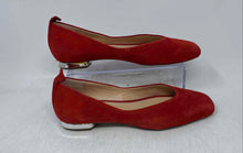 Load image into Gallery viewer, Franco Sarto Womens Ailee Red Leather Square Toe Slip-On Ballet Flats Size 8 M