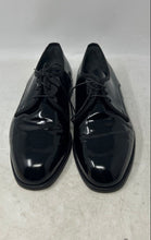 Load image into Gallery viewer, Vito Rufolo Mens Black Patent Leather Lace-Up Derby Dress Shoes Size 9