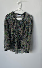 Load image into Gallery viewer, Zara Womens Multicolor Floral Printed Long Sleeve Blouse Top Size XS